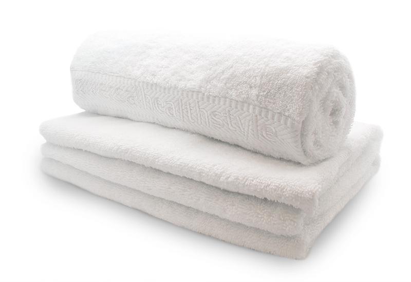 Handdoek natural white biokatoen 50 x 100