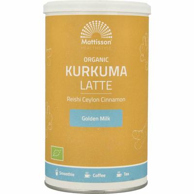 Mattisson Latte kurkuma goldenmilk reishi Ceylon kaneel bio Mattisson Latte kurkuma goldenmilk reishi Ceylon kaneel bio