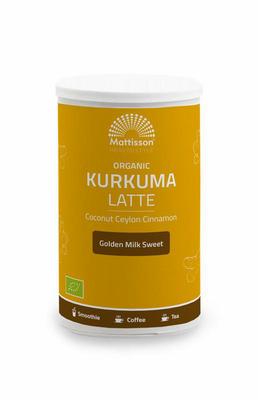 Mattisson Latte kurkuma goldenmilk gezoet kaneel - kokos bio