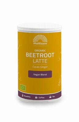 Mattisson Latte beetroot gember - cacao bio Mattisson Latte beetroot gember - cacao bio