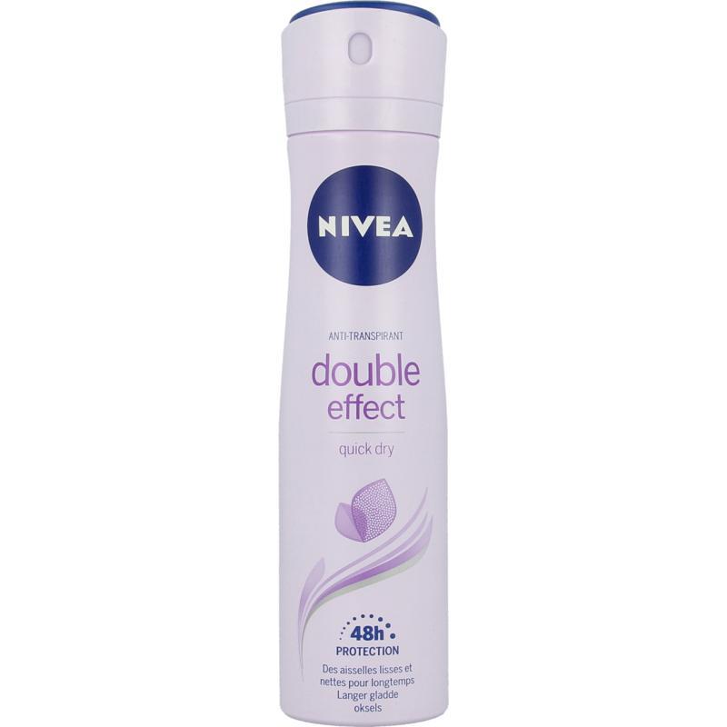 Deodorant double effect spray