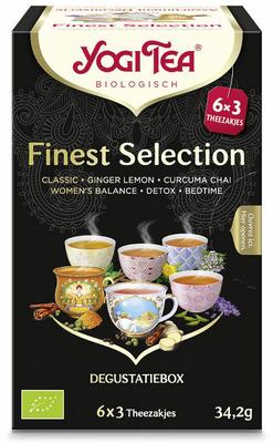 Yogi Tea Finest selection 6 x 3 stuks bio