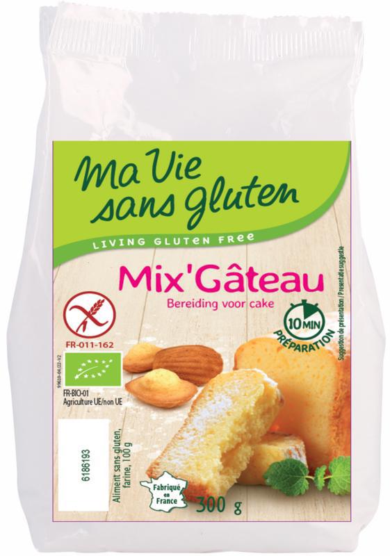 Cakemix glutenvrij bio