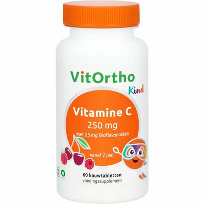 Vitortho Vitamine C 250mg met 25mg bioflavonoiden Vitortho Vitamine C 250mg met 25mg bioflavonoiden