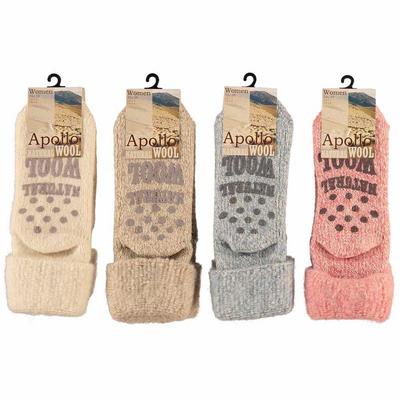 Apollo Slofsok anti slip dame licht 39-42
