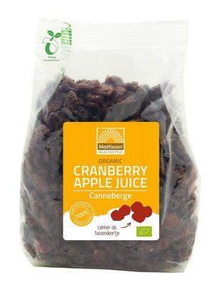 Mattisson Organic cranberry bessen gezoet met appelsap bio Mattisson Organic cranberry bessen gezoet met appelsap bio