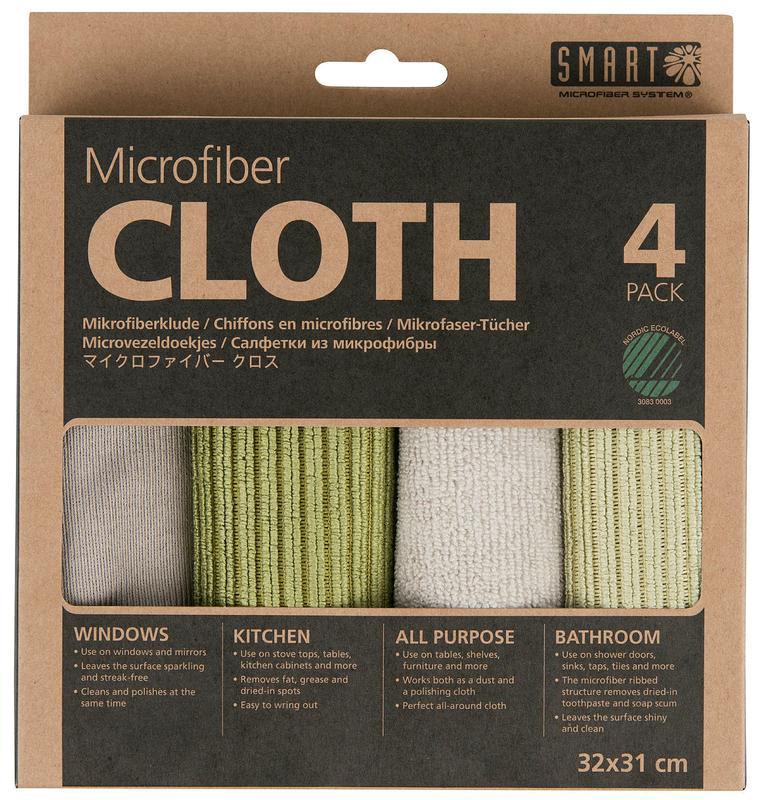 microvezel doekjes grey green 1 stuk