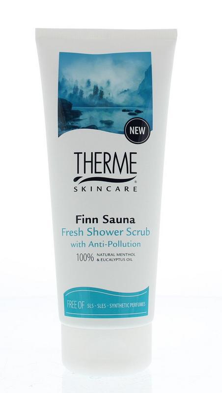 Finn sauna fresh shower scrub