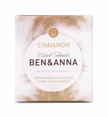 BEN&ANNA Tandpoeder kaneel frisse adem