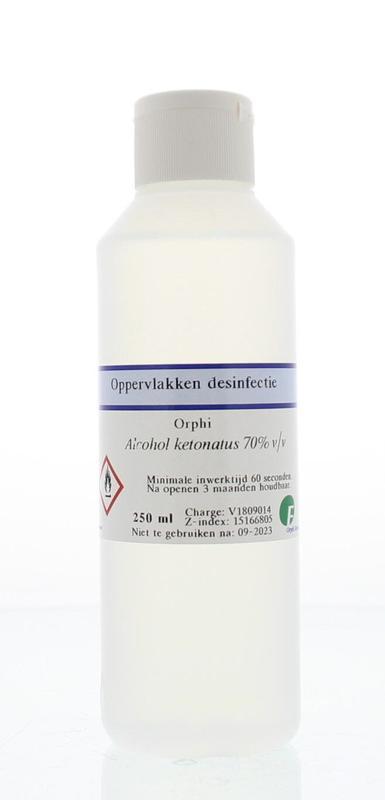 Alcohol ketonatus 70% klepdeksel