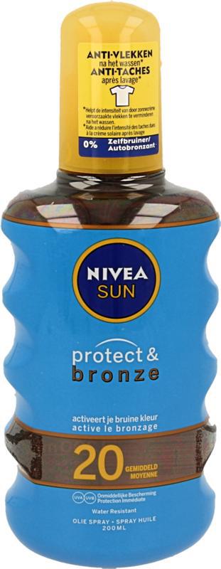 Sun protect & bronze olie spray SPF20