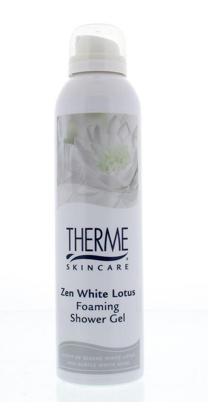 Zen white lotus foam shower
