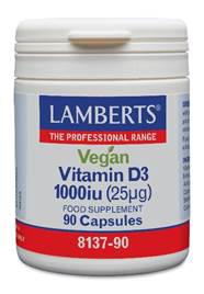 Vitamine D3 1000IE 25mcg vegan