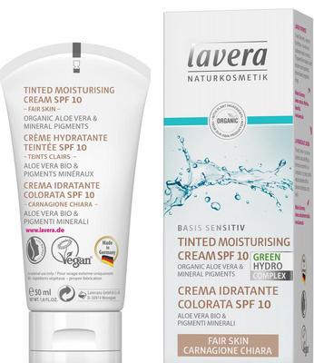 Lavera Basis Sensitiv getinte dagcreme light EN-IT
