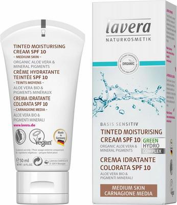 Lavera Basis Sensitiv getinte dagcreme medium bio EN-IT