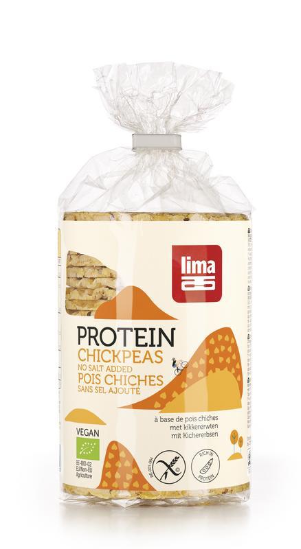 Wafels kikkererwt proteine bio