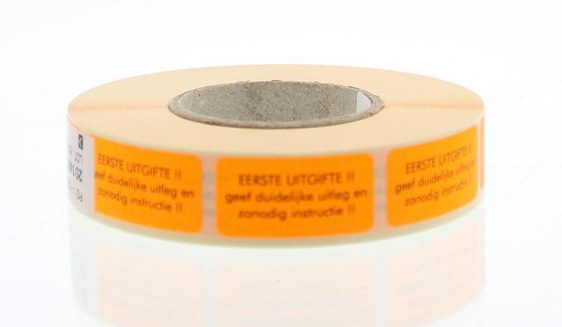 Sticker eerste uitgifte