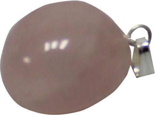 Edelsteenhanger rozenkwarts