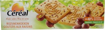 Cereal Rozijnenkoeken minder suiker