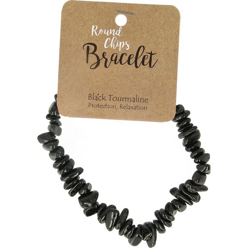 Splitarmband toermalijn zwart