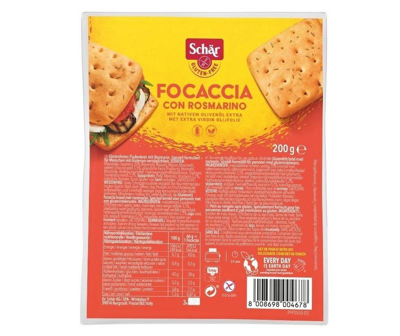 Focaccia glutenvrij