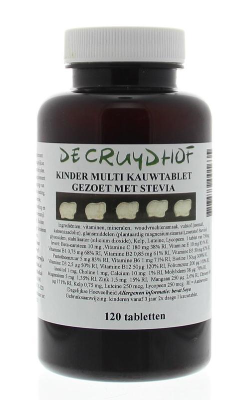 kindermulti stevia gezoet cru 120tab