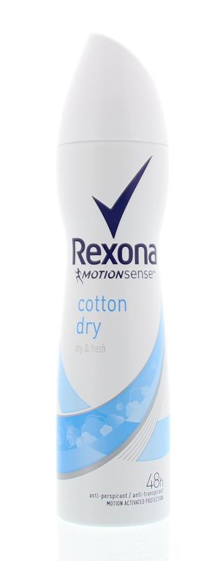 Deodorant spray cotton dry