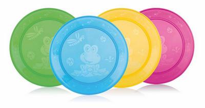 Nuby Set van 4 bordjes - 9m+