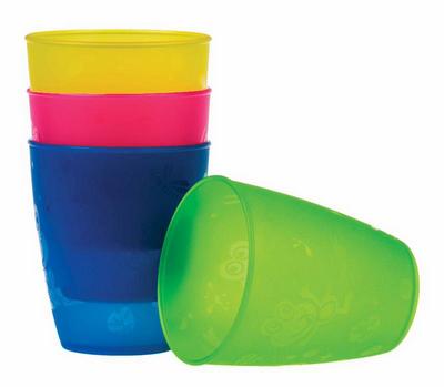Nuby Open drinkbeker set 300ml - 4 stuks - 9m+