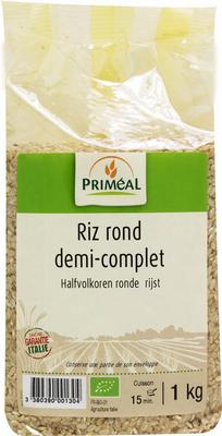 Primeal Halfvolkoren ronde rijst bio