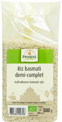 Primeal Halfvolkoren basmati rijst bio
