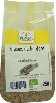 Primeal Lijnzaad goudblond bio