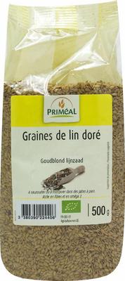 Primeal Lijnzaad goudblond bio