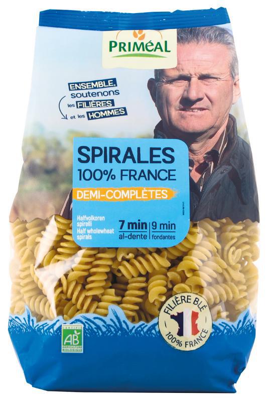 Halfvolkoren spiralen bio