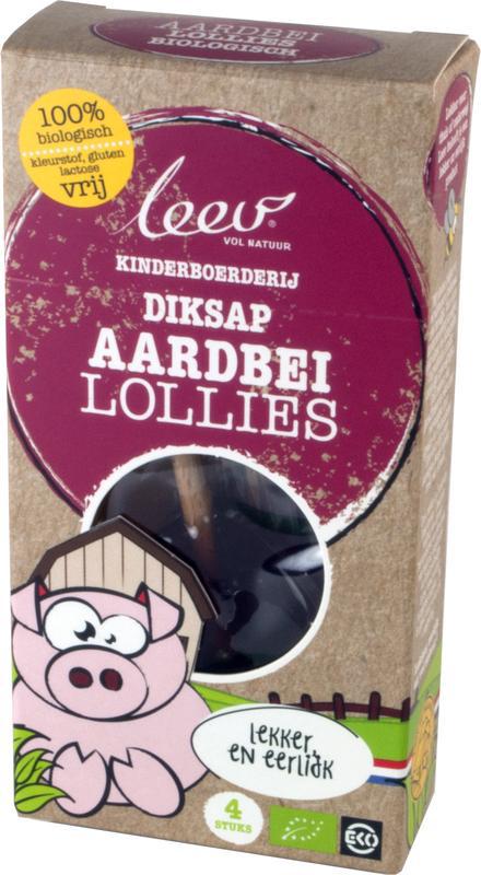 bio dipsaplollies aardbei 48g