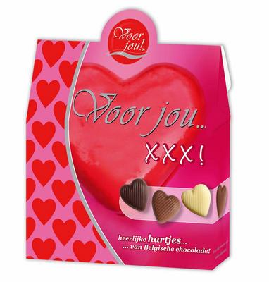 Voor Jou Cadeau doos hartjes XXX