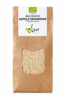 Vitiv Sesamzaad wit gepeld bio
