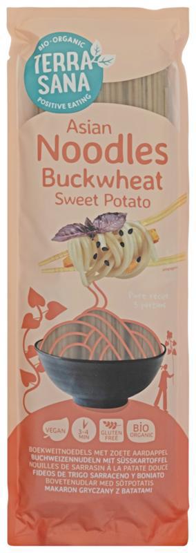 Boekweitnoedels met zoete aardappel bio