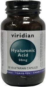 VIRIDIAN hyaluronic acid 50 mg 30 caps