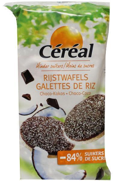 Choco rijstwafels cocos Choco rijstwafels cocos