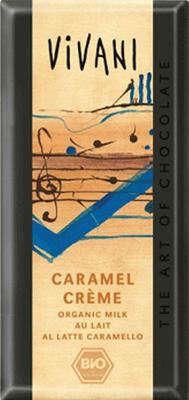 Vivani choc.melk caramel creme 100 gram