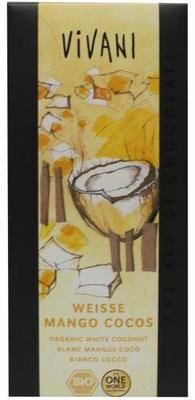Vivani chocolade wit mango 100 gram