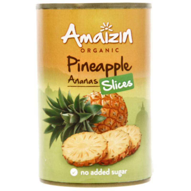 Ananasschijven op sap bio