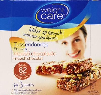 WEIGHTCARE care tussend chocolade 6st
