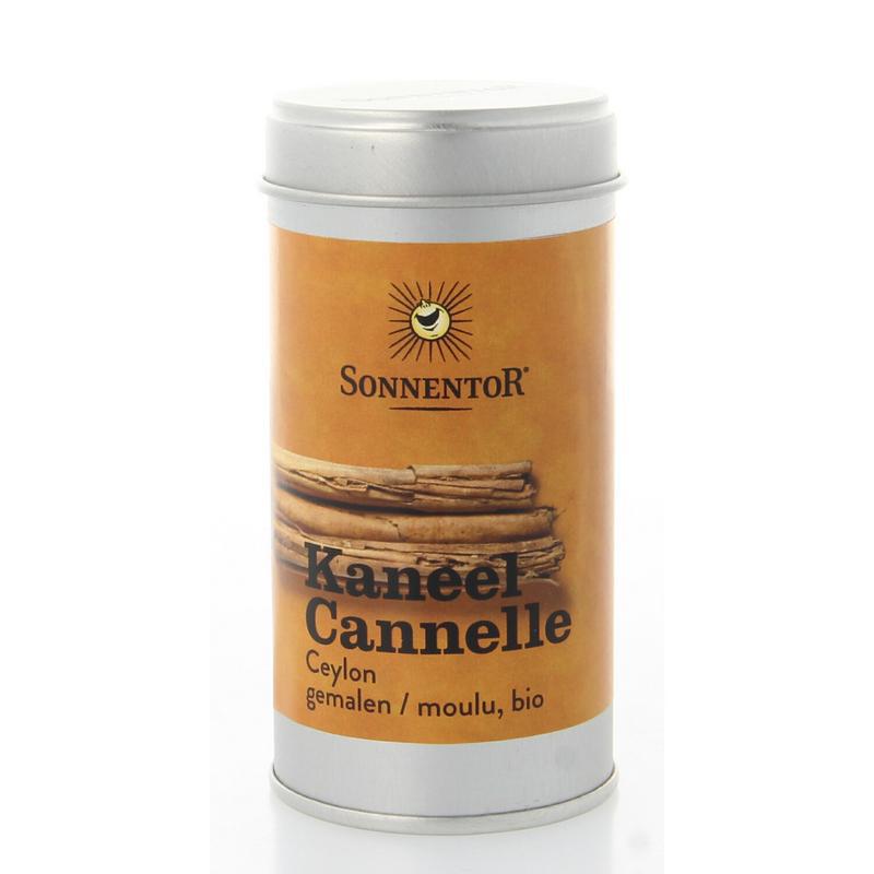 Kaneel gemalen metalen bus bio