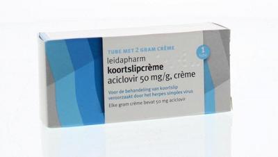 Leidapharm koortslipcreme aciclovir 2g
