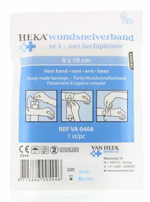Heka Snelverband nr. 3 8 x 10cm steriel