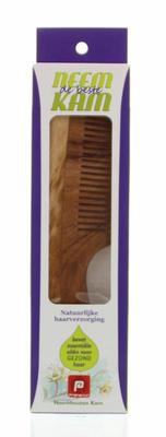 Holisan Neem houten kam handvat fijn