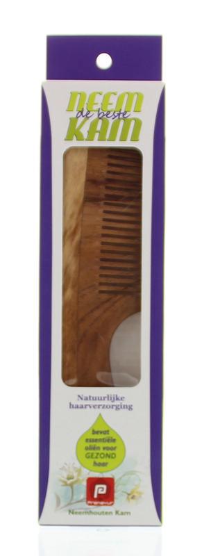 Neem houten kam handvat fijn