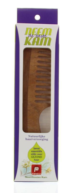 Neem houten kam handvat grof